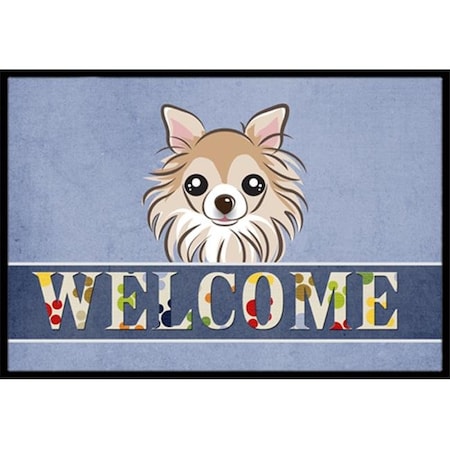 Carolines Treasures Carolines Treasures BB1437MAT Chihuahua Welcome Indoor & Outdoor Mat; 18 x 27 in. BB1437MAT